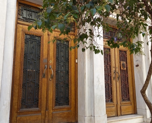 Haustüren in Athen, Juli 2021