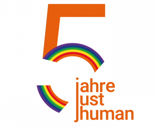 Logo: 5 Jahre just human