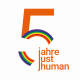 Logo: 5 Jahre just human