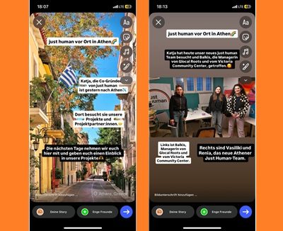 Instagram-Story Projektreise Februar 2026